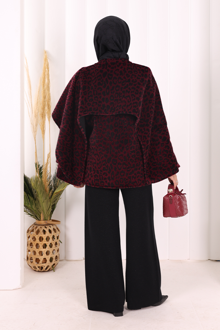 Atkı Detay Leoparlı Panço 70061-1