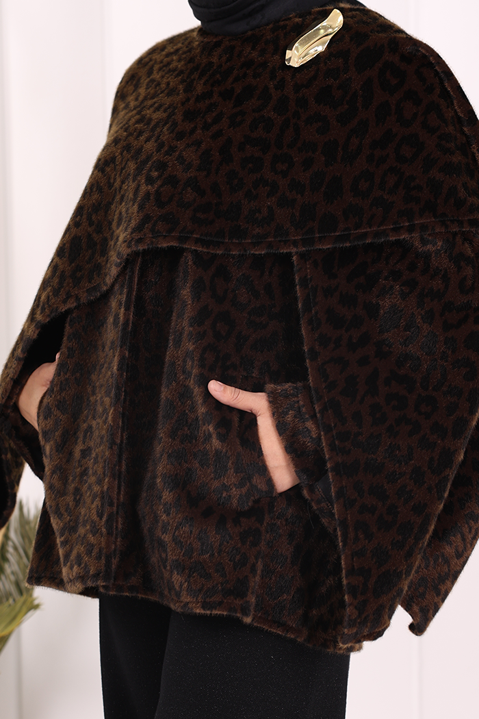 Atkı Detay Leoparlı Panço 70061-1